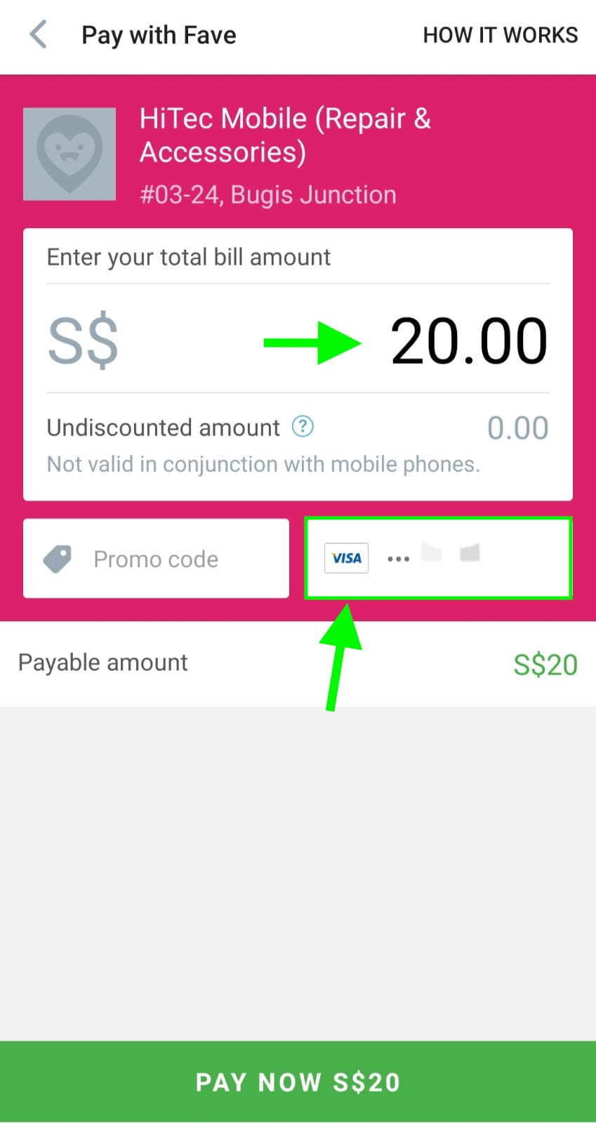 how to use Favepay